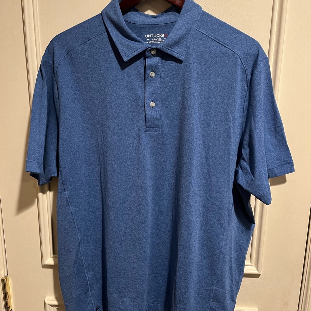 UNTUCKit Men's Classic Royal Blue Polo Shirt